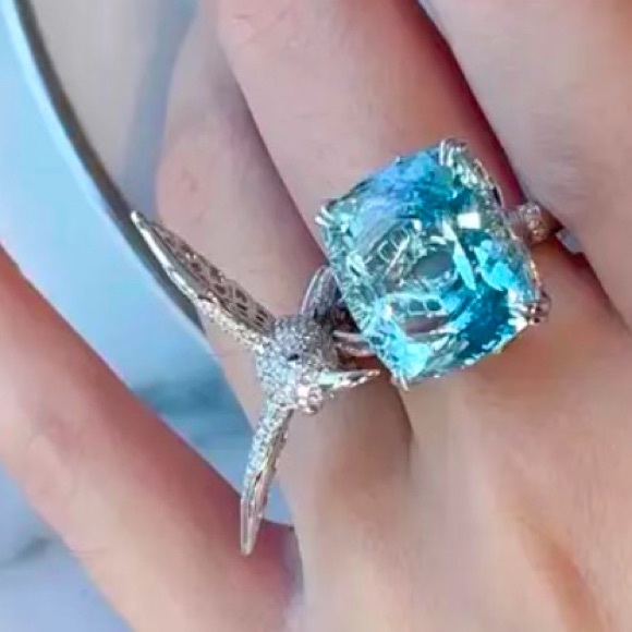 ✨✨Sky Blue Bird Ring✨Adjustable✨✨ - Picture 4 of 6